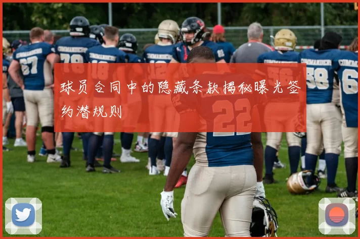 球员合同中的隐藏条款揭秘曝光签约潜规则